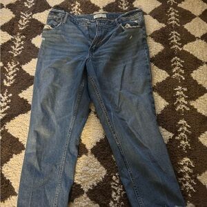 Abercrombie & Fitch Dark Blue High Rise Jeans
